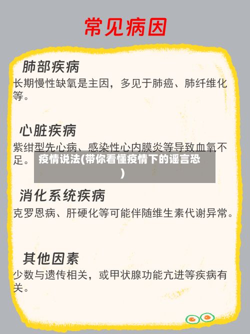 疫情说法(带你看懂疫情下的谣言恐)