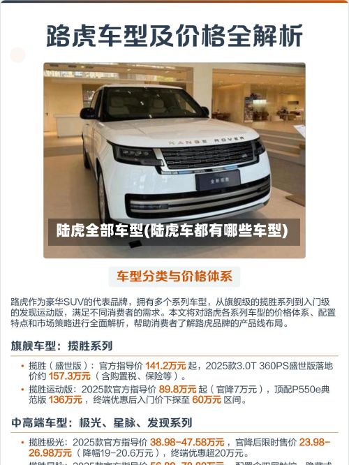 陆虎全部车型(陆虎车都有哪些车型)