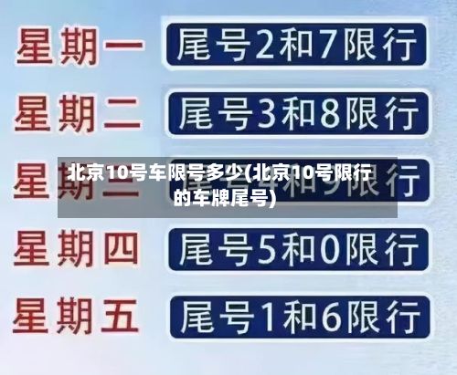 北京10号车限号多少(北京10号限行的车牌尾号)