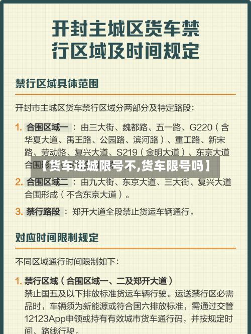 【货车进城限号不,货车限号吗】