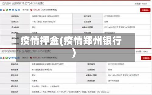 疫情押金(疫情郑州银行)-第2张图片