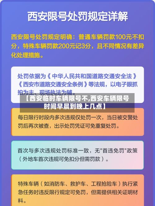 【西安临时车辆限号不,西安车辆限号时间早晨到晚上几点】