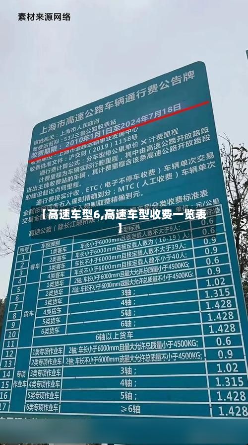 【高速车型6,高速车型收费一览表】